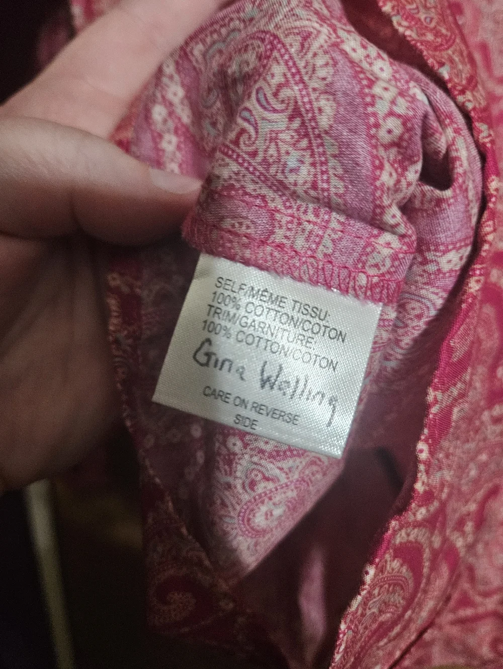 Cinch Womens Pink Paisley Western Embroidered Button Down Size XL! - Picture 4 of 6